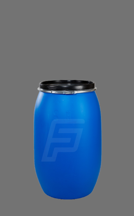 Tambor de plástico de 120 litros para uso industrial